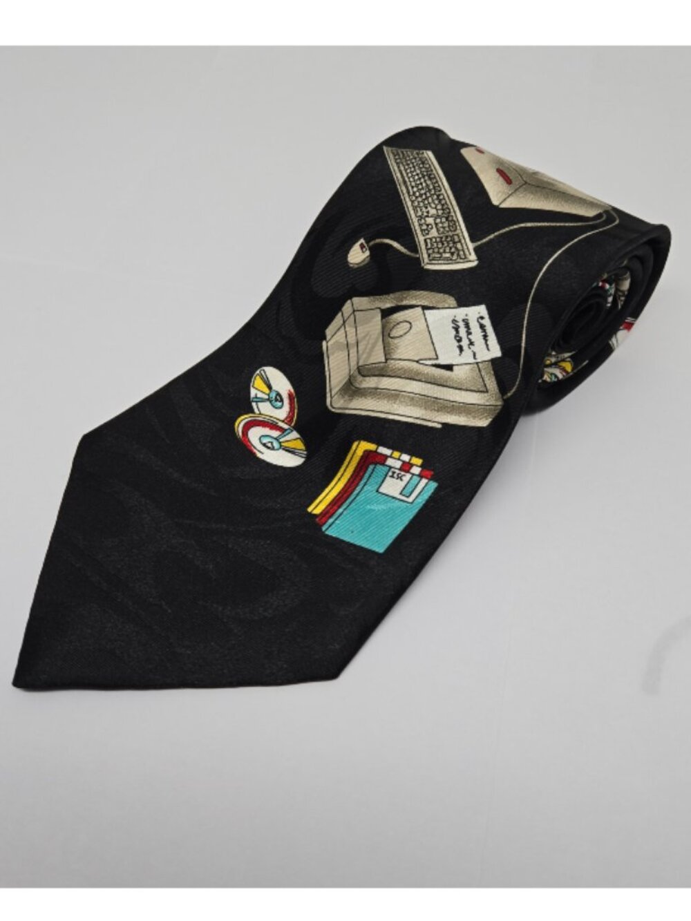 Steven Harris Retro Computer Images Novelty 100% Polyester Mens Tie